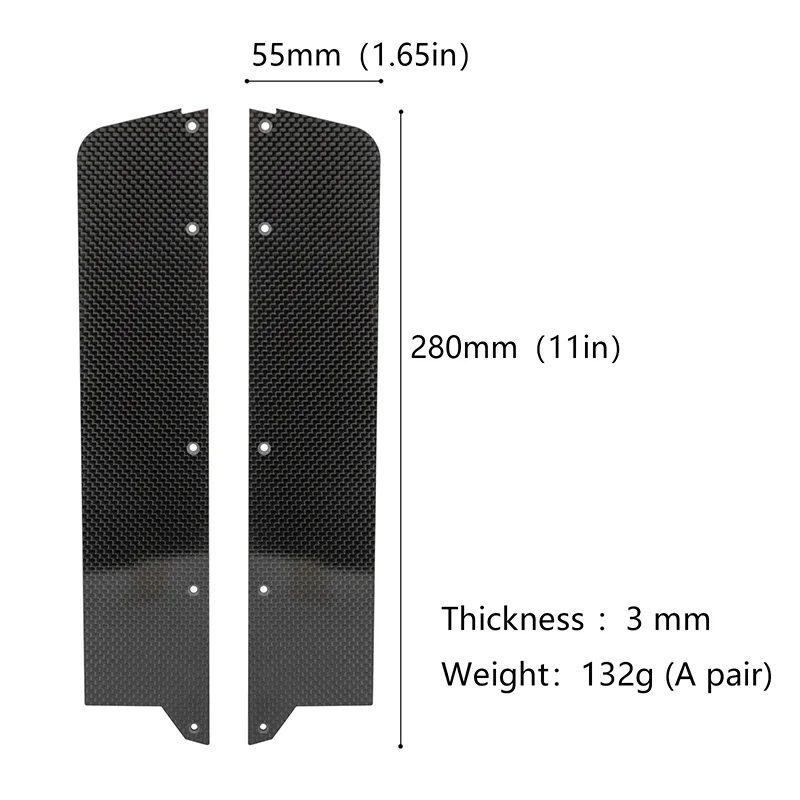 Set gonna laterale in fibra di - Drone Battery Adapter recensione e prezzo